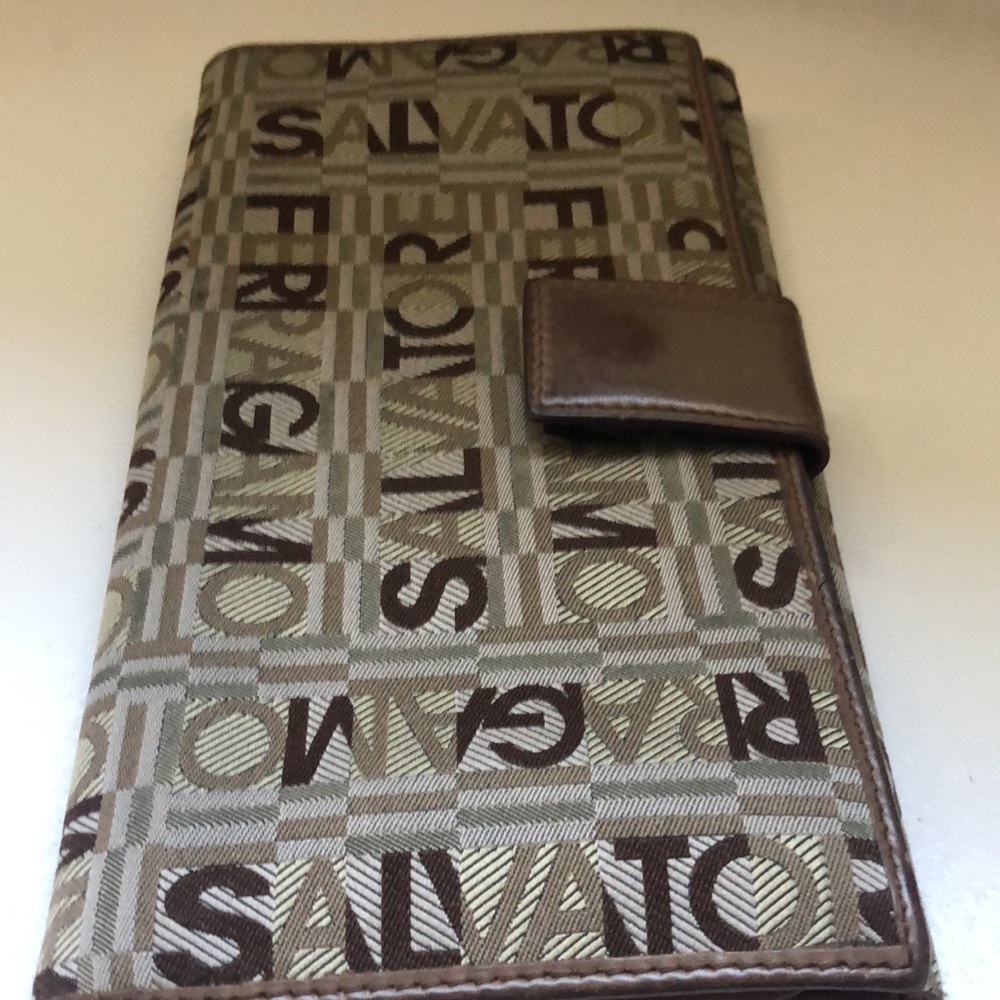 Salvatore Ferragamo Monogrammed Long Wallet